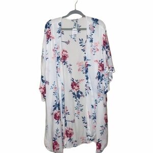 Moral fiber Dolman Sly floral Swim Cover up